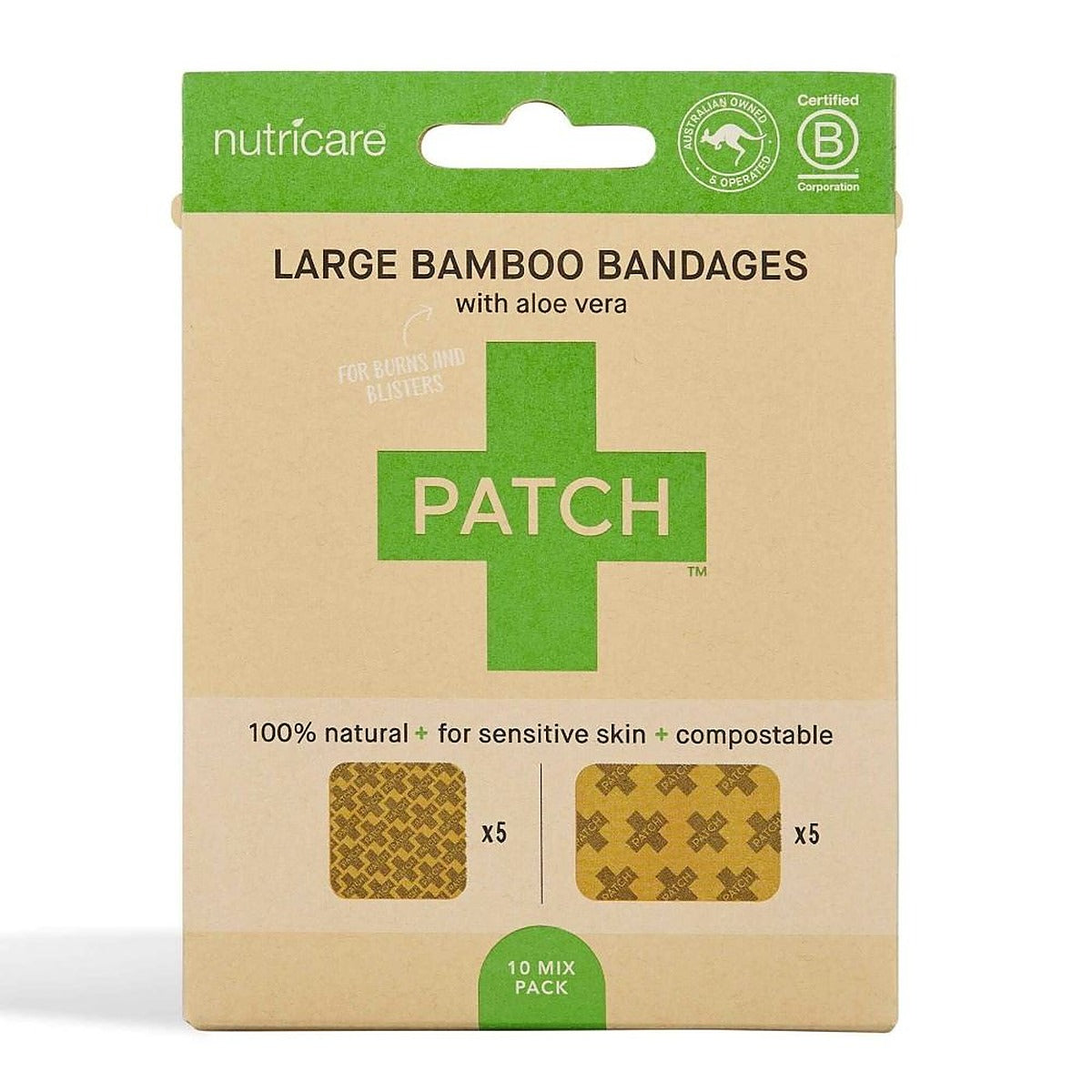 Ecoliving Patch Large Plasters with coconut oil
