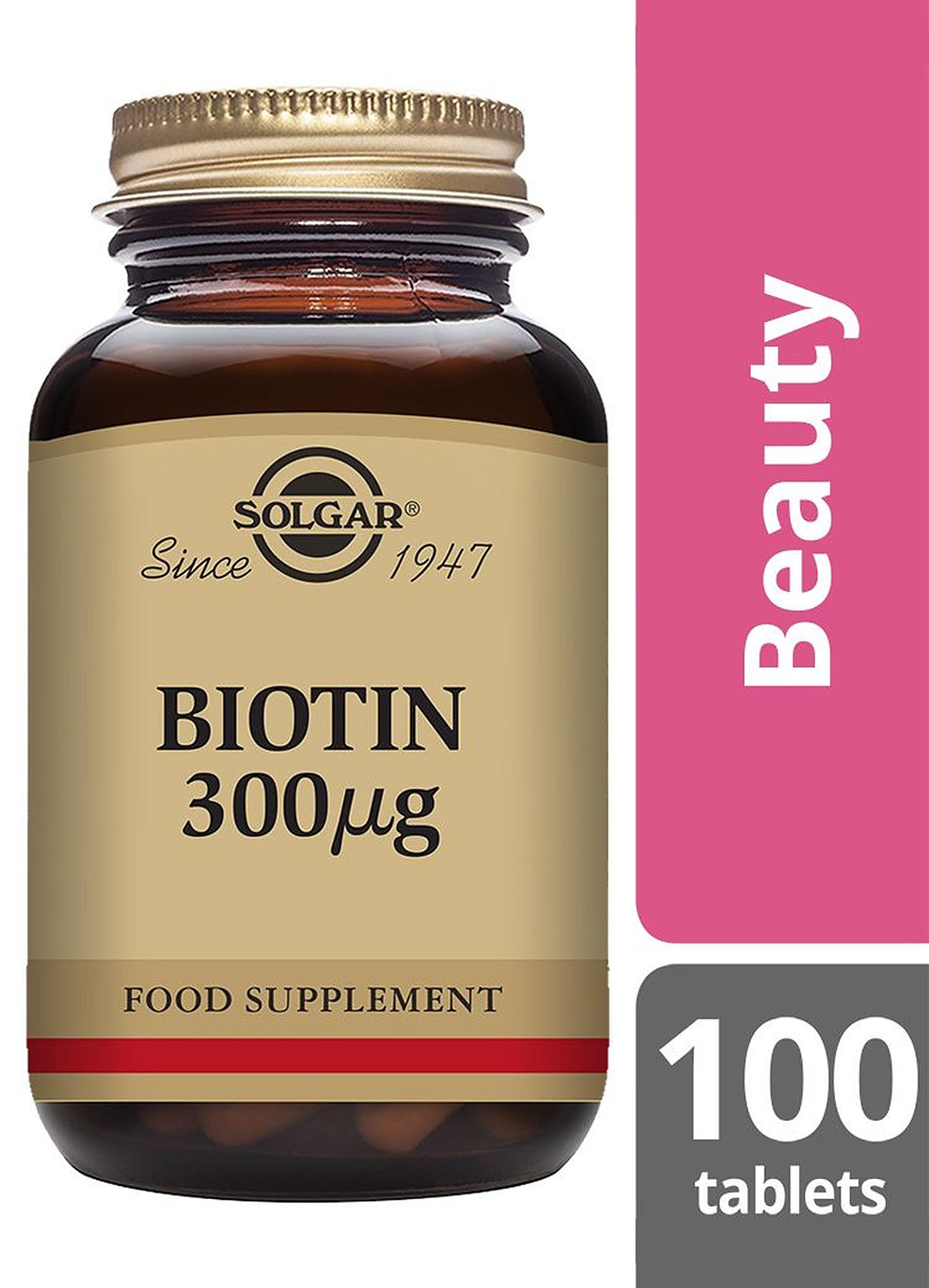 Solgar Biotin 300 µg - 100 Tablets - image 2