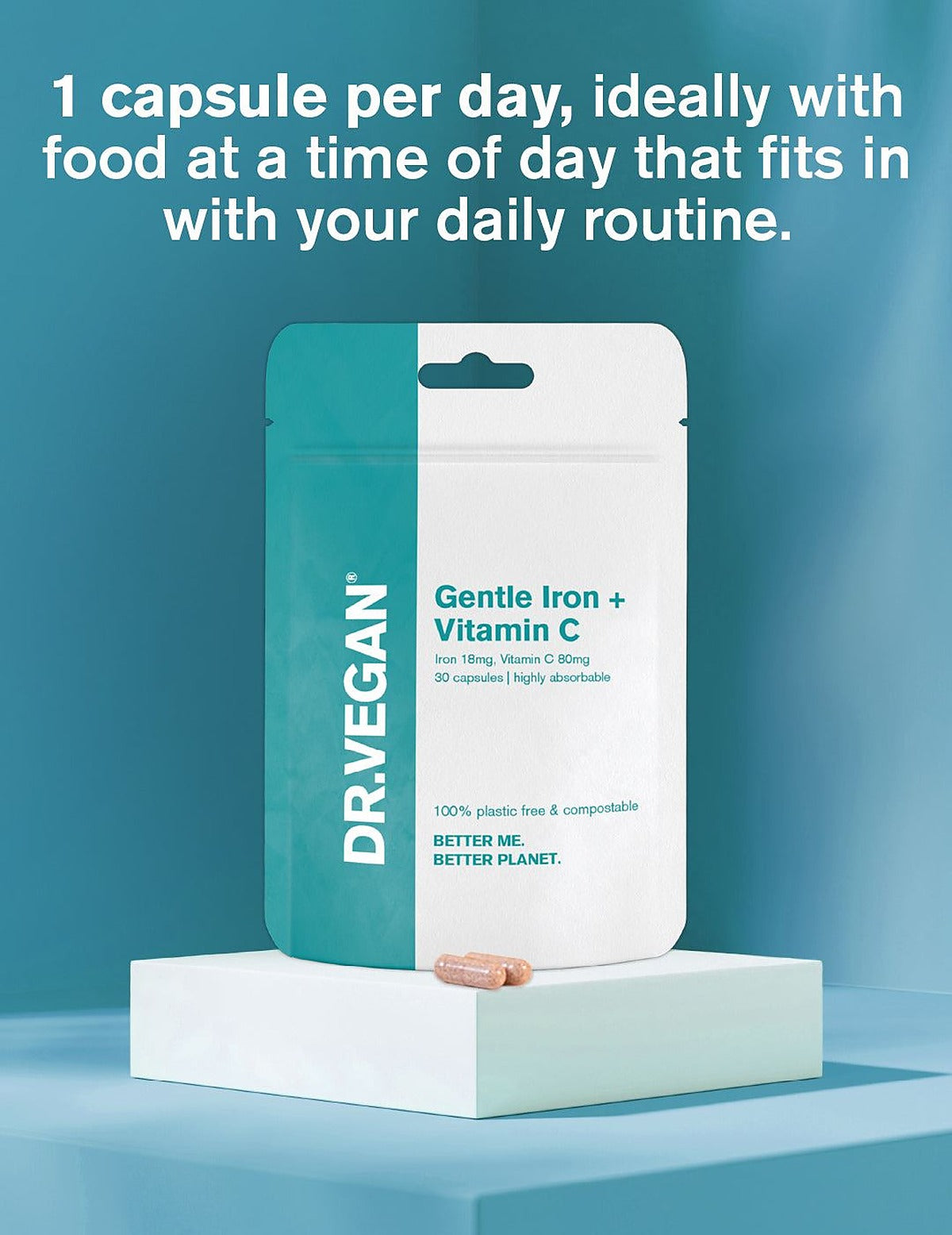 Dr. Vegan Gentle Iron & Vitamin C - 30 Capsules - image 4