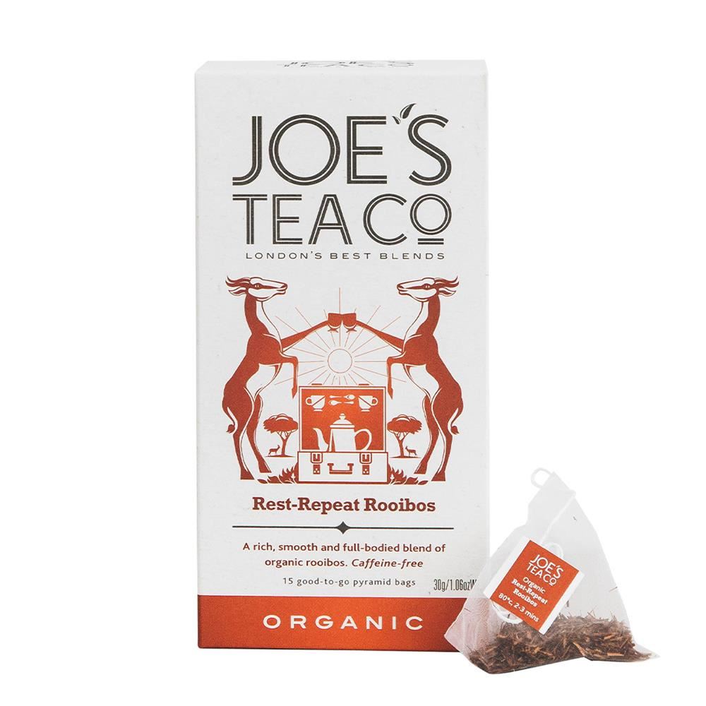 Joes Tea Company Rest-Repeat Rooibos - 15 biodegradable pyramid bags