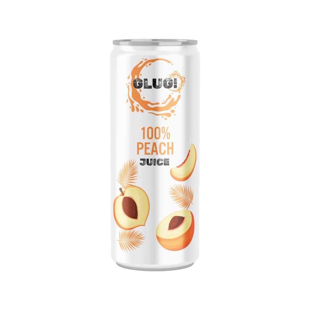 GLUG! 100% Peach Juice 320ml - 6 Pack
