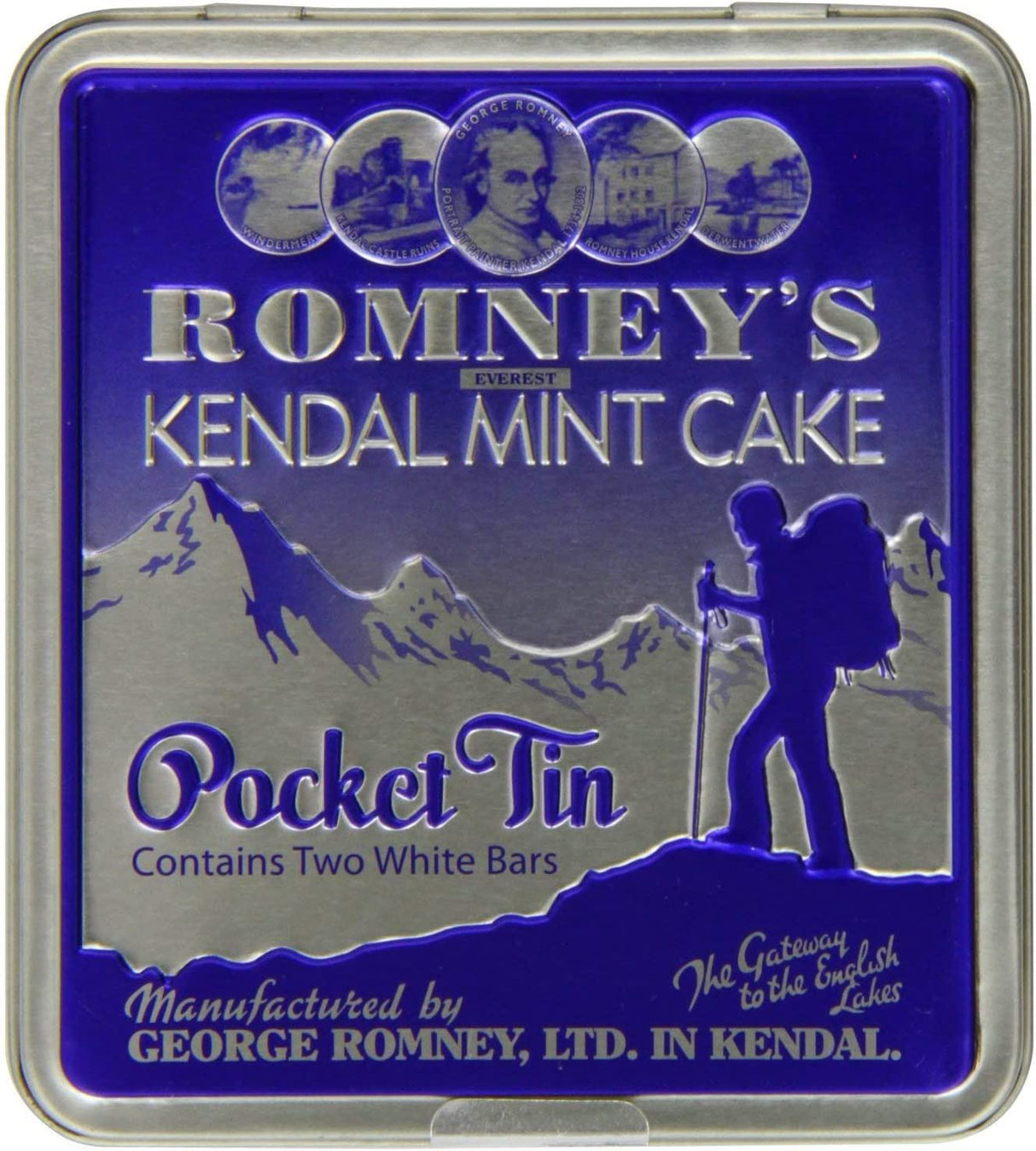 Romney's Kendal Mint Cake Pocket Tin 170g - White
