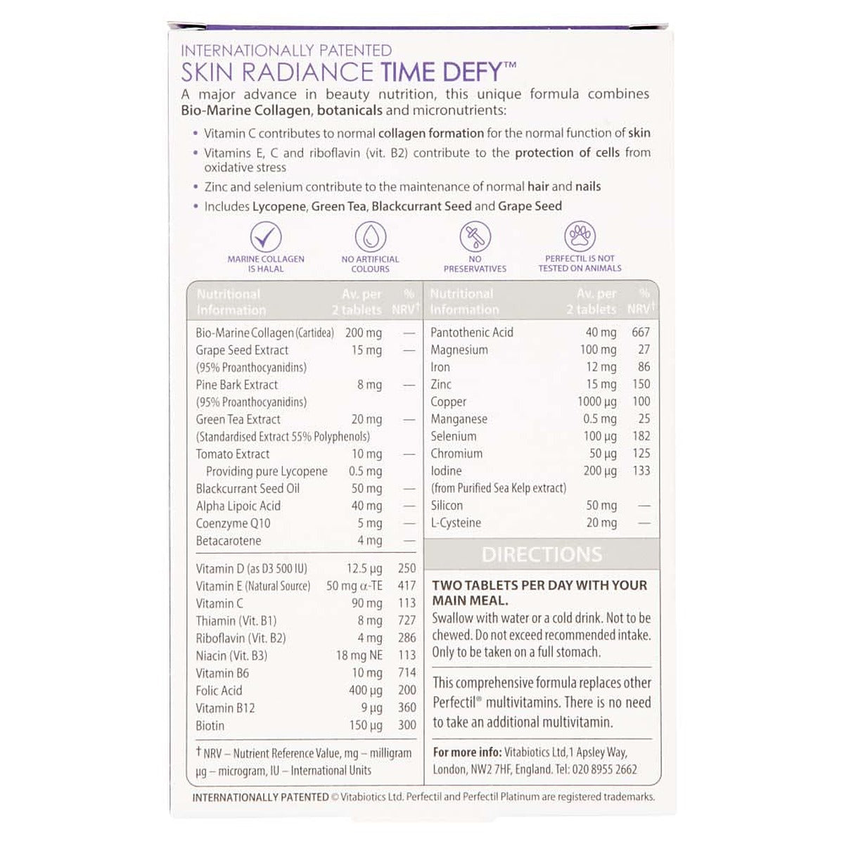 Vitabiotics Perfectil Platinum Ultimate TimeDefy - 30 Tablets - image 4