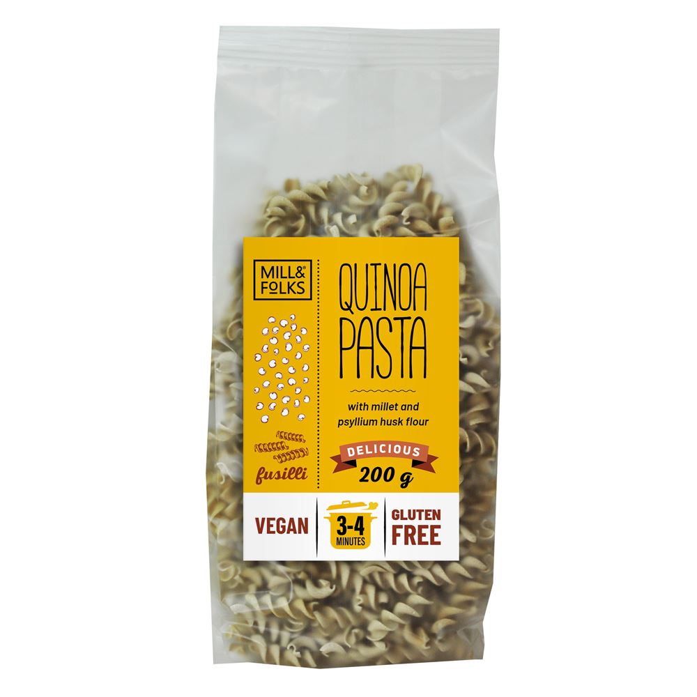 Mill & Folks inoa pasta fusilli 200g Gluten free Vegan