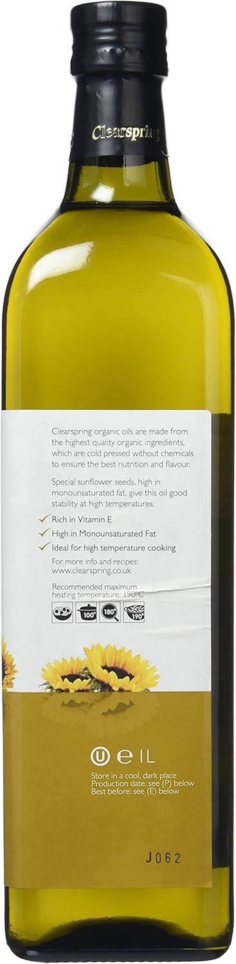 Clearspring Organic Sunflower Frying Oil 1L - image 3