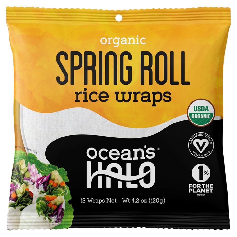 Ocean's Halo Org Spring Roll Wraps - 6 Pack