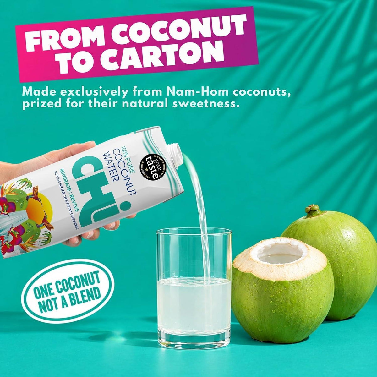 Chi 100% Pure Coconut Water 1000 ml - 6 Pack - image 4