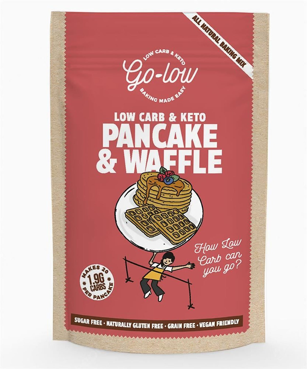 Go Low Baking Keto & Low Carb Pancake & Waffle Baking Mix 210g