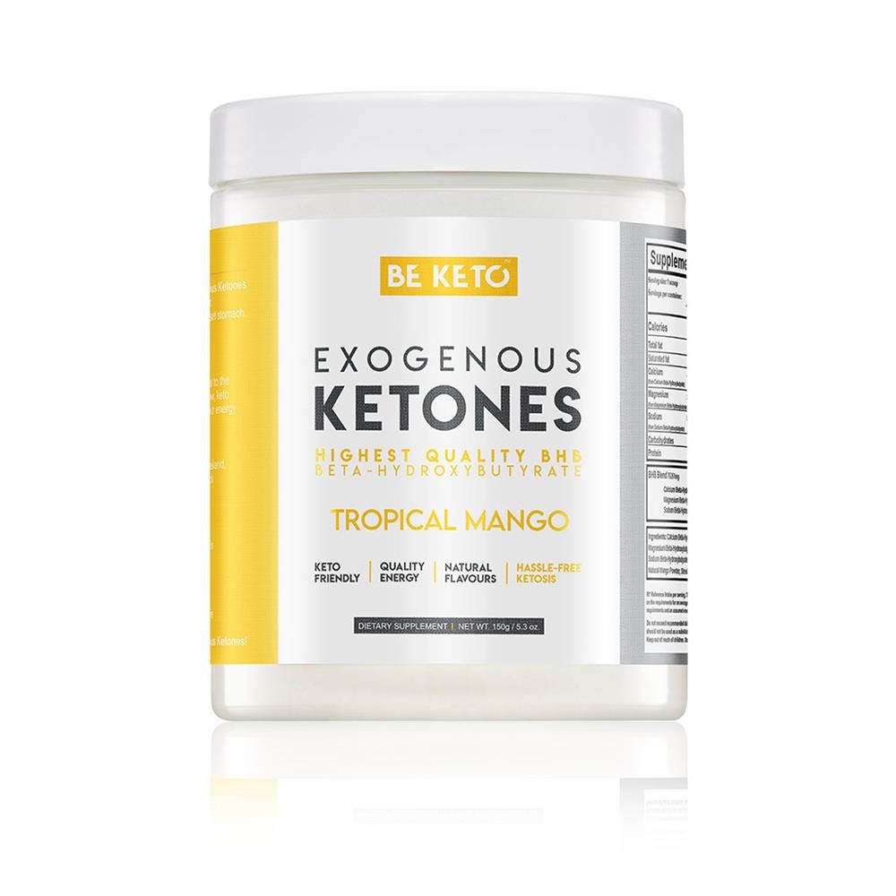 BeKeto Exogenous Ketones Tropical Mango 150g