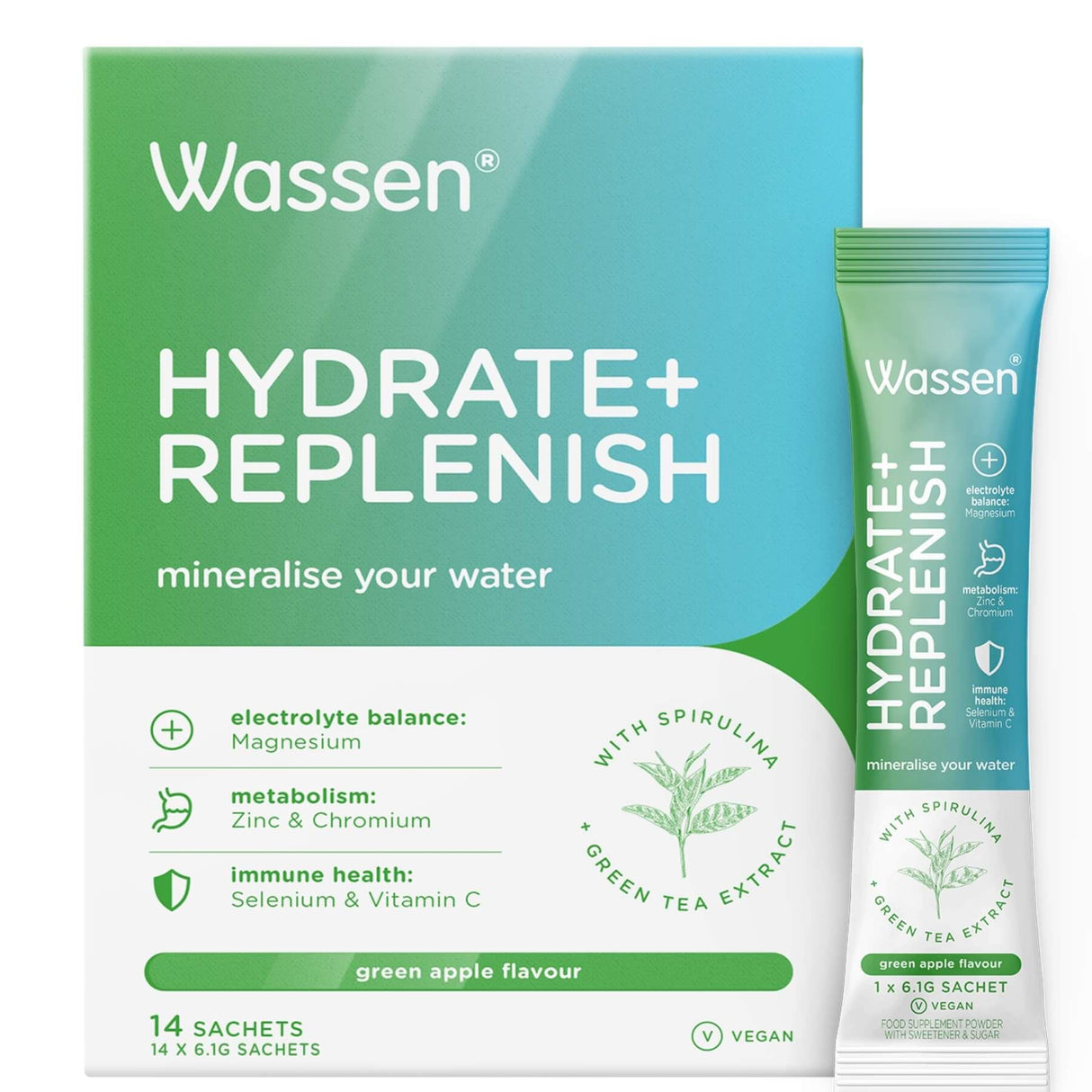 Wassen Hydrate + Replenish 14 Sachets