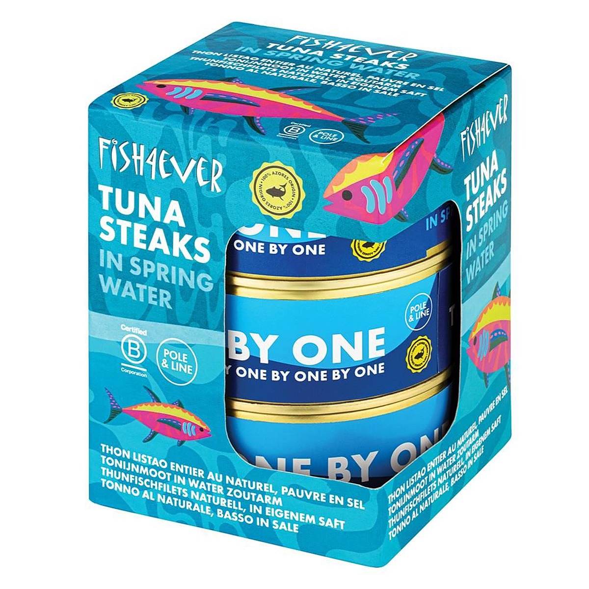 Fish4Ever Azores Skipjack Tuna Steaks in Spring Water Triple Pack 3 x 160g