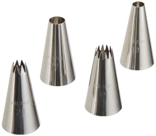 Wilton Decorating Large Round & Star Tip #1703 Set