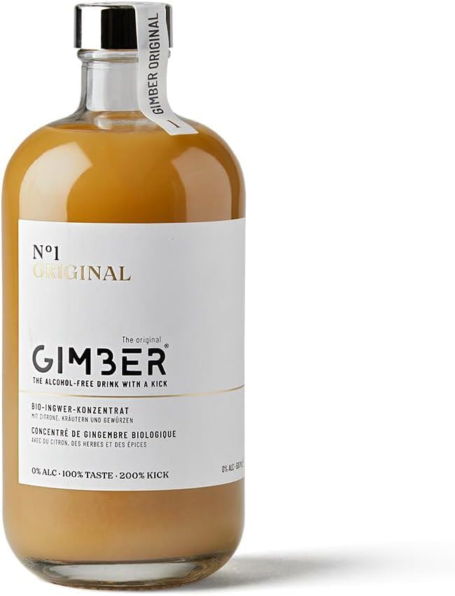 Gimber Original Organic Ginger Alcohol Free Alternative Concentrate - 500 ml