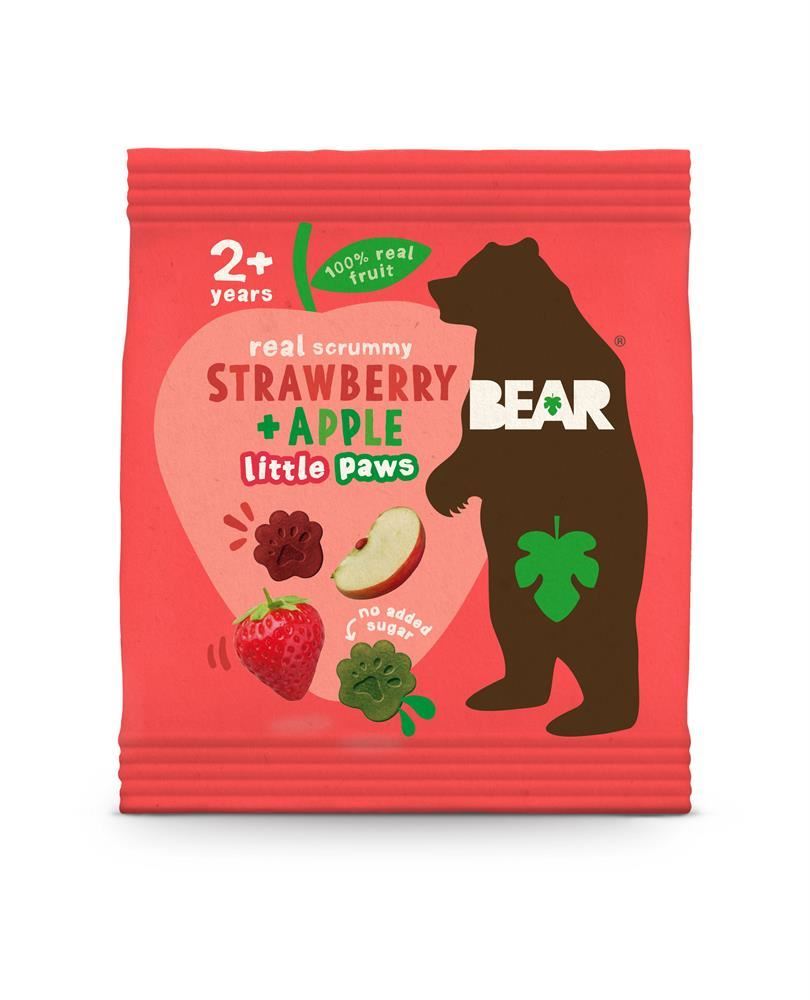 BEAR Paws Strawberry & Apple 20g - 18 Pack