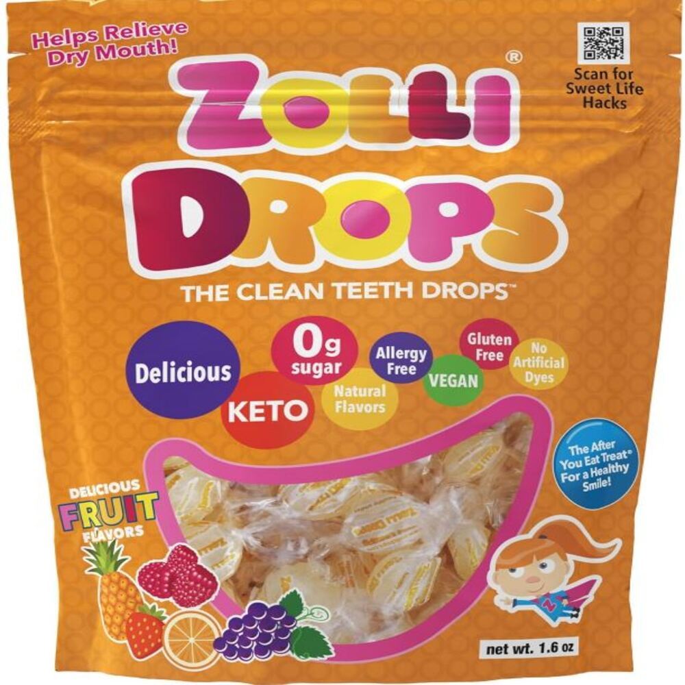 Zolli Pops Sugar Free Fruit Drops Pouch 45g