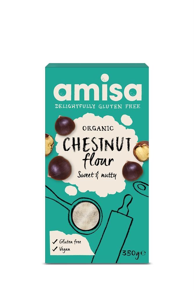 Amisa Gluten Free Organic Chestnut Flour 350g - 6 Pack
