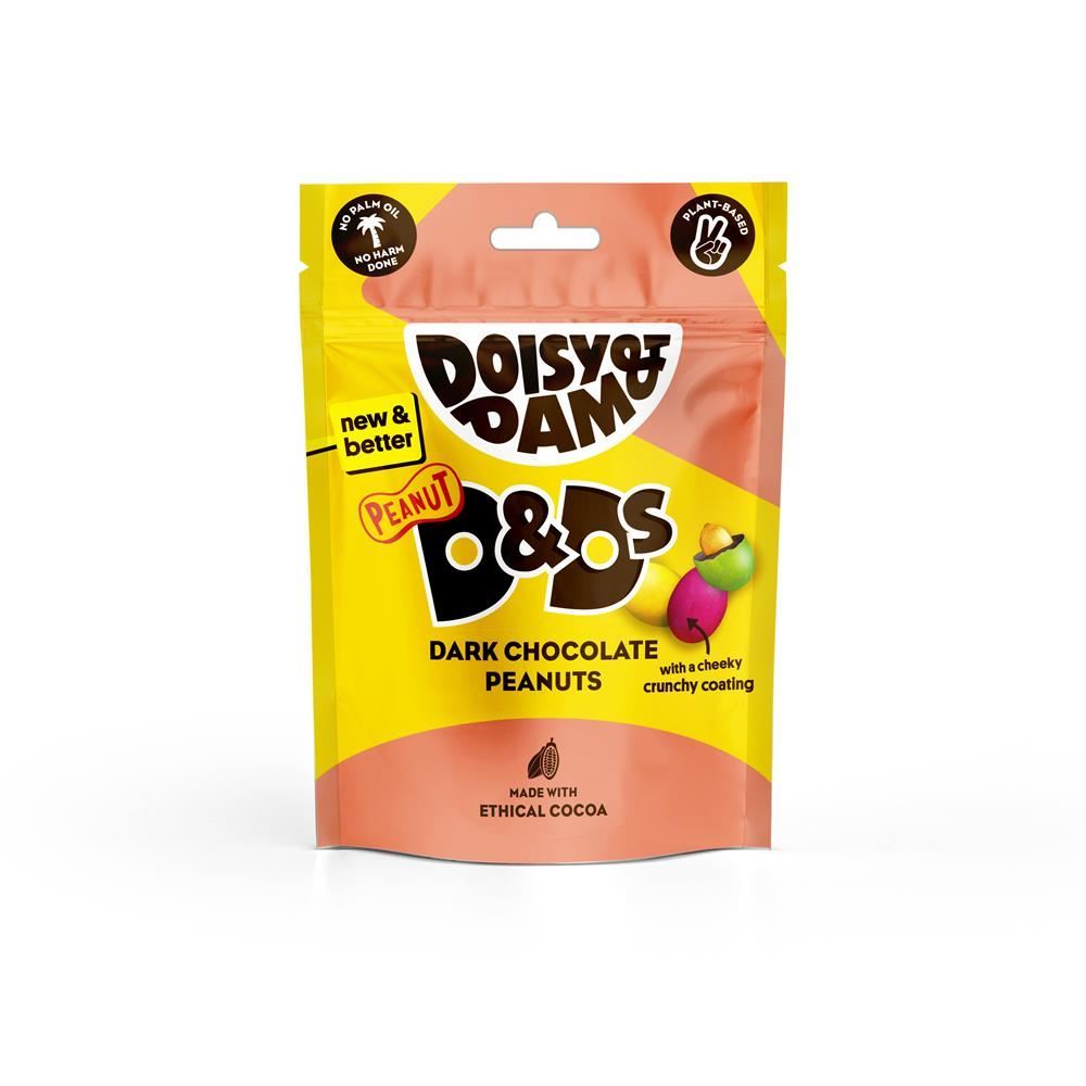 Doisy & Dam Dark Chocolate Peanuts 80g - 7 Pack