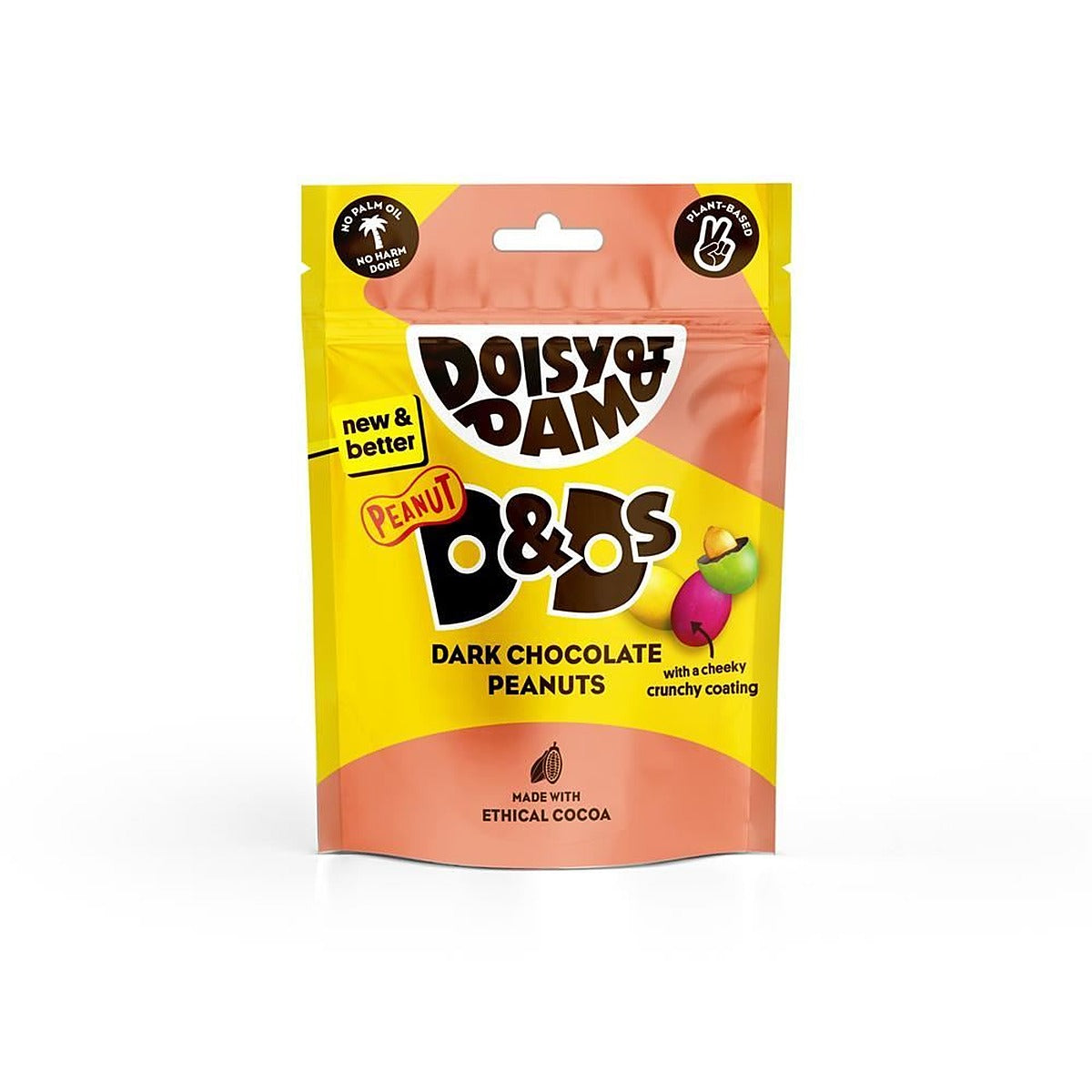 Doisy & Dam Dark Chocolate Peanuts 80g - 7 Pack