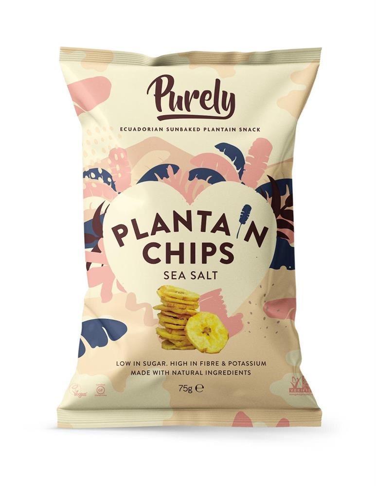 Puerly Plantain Chips - Salted 75g - 10 Pack