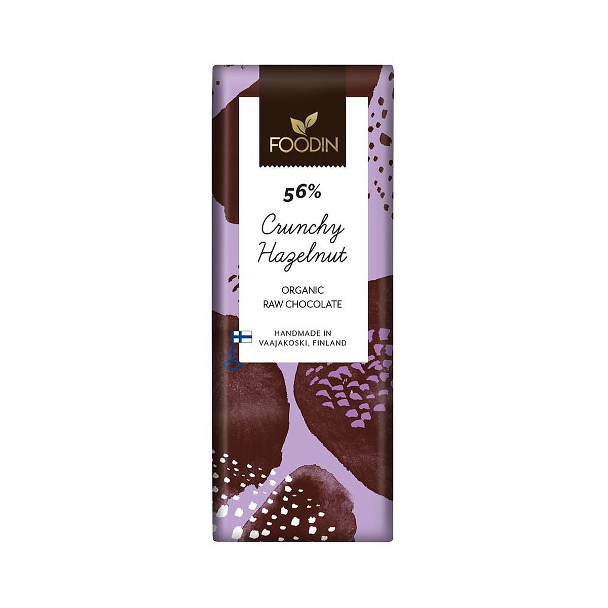 Foodin Organic Raw Chocolate Crunch Hazelnut 54% 40g