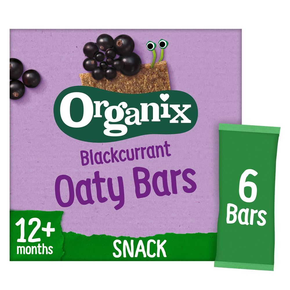 Organix Blackcurrant Organic Soft Oat Snack Bars 6x23g