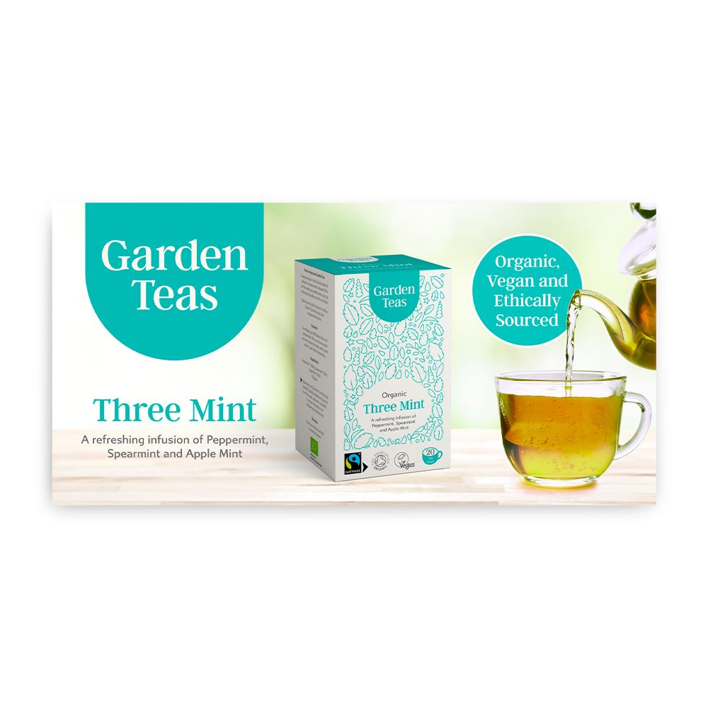 Garden Teas Shelf Talker 6 Inch x3