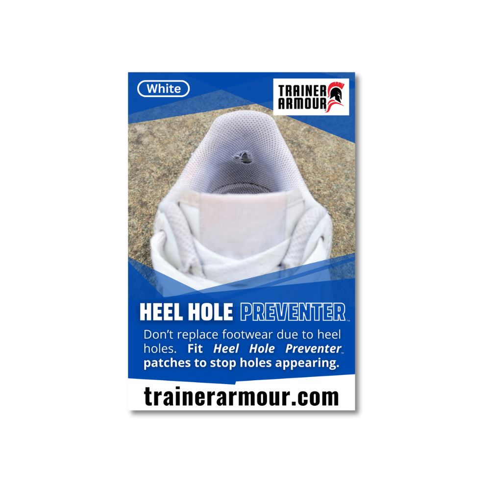 Trainer Armour Big Toe Hole & Heel Hole Preventer Patches - Black or White