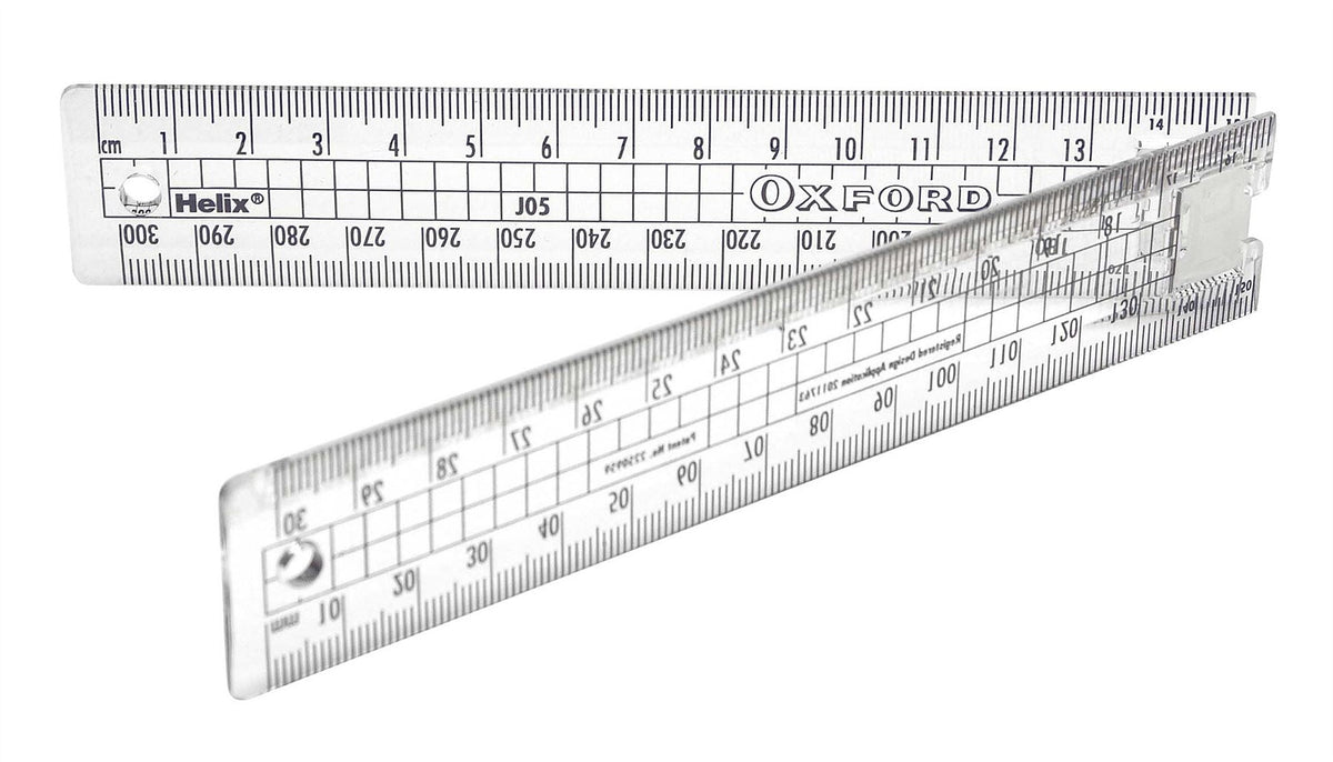 Helix Oxford 12 inch 30cm Folding Ruler