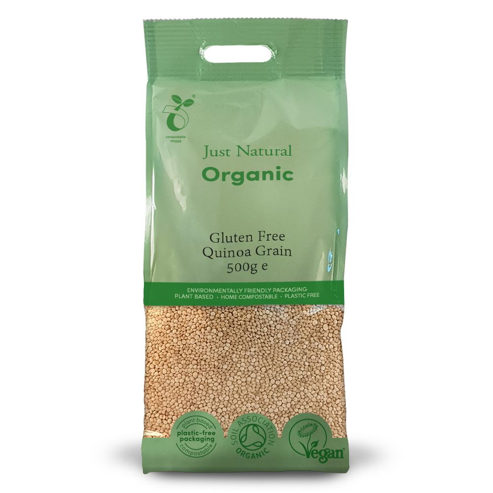 Just Natural Gluten Free Organic Gluten Free Quinoa Grain 500g – Health ...