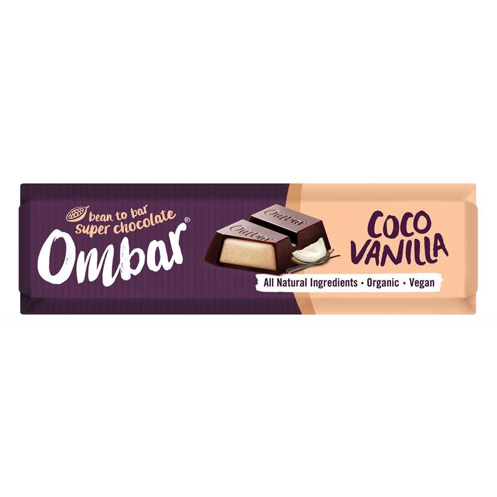 Ombar Coconut Vanilla Filled Chocolate Bar 42g - 15 Pack
