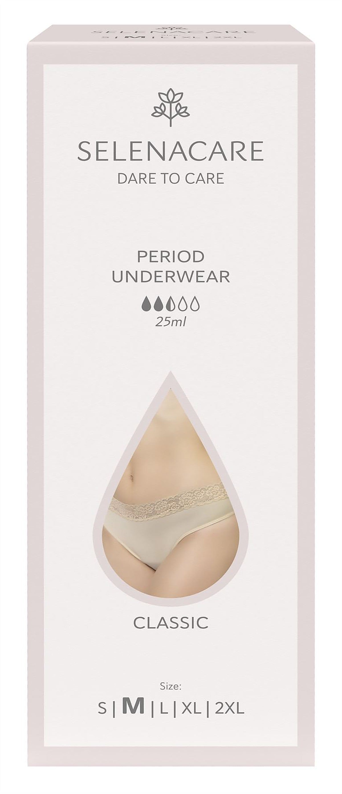 Selenacare Menstrual undies CLASSIC Nude Size M