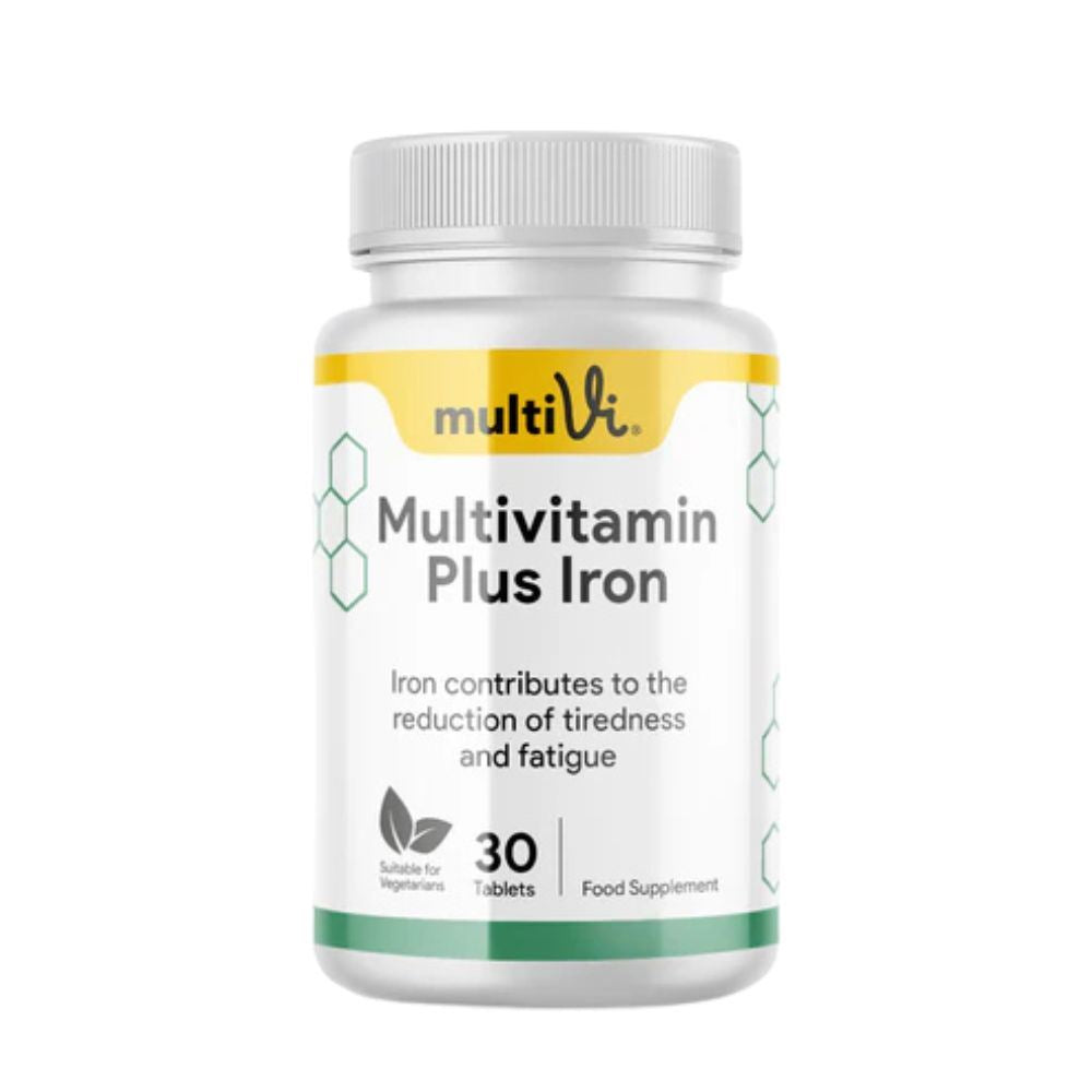 MultiVi Multivitamin & Iron Supplement 30 tablets