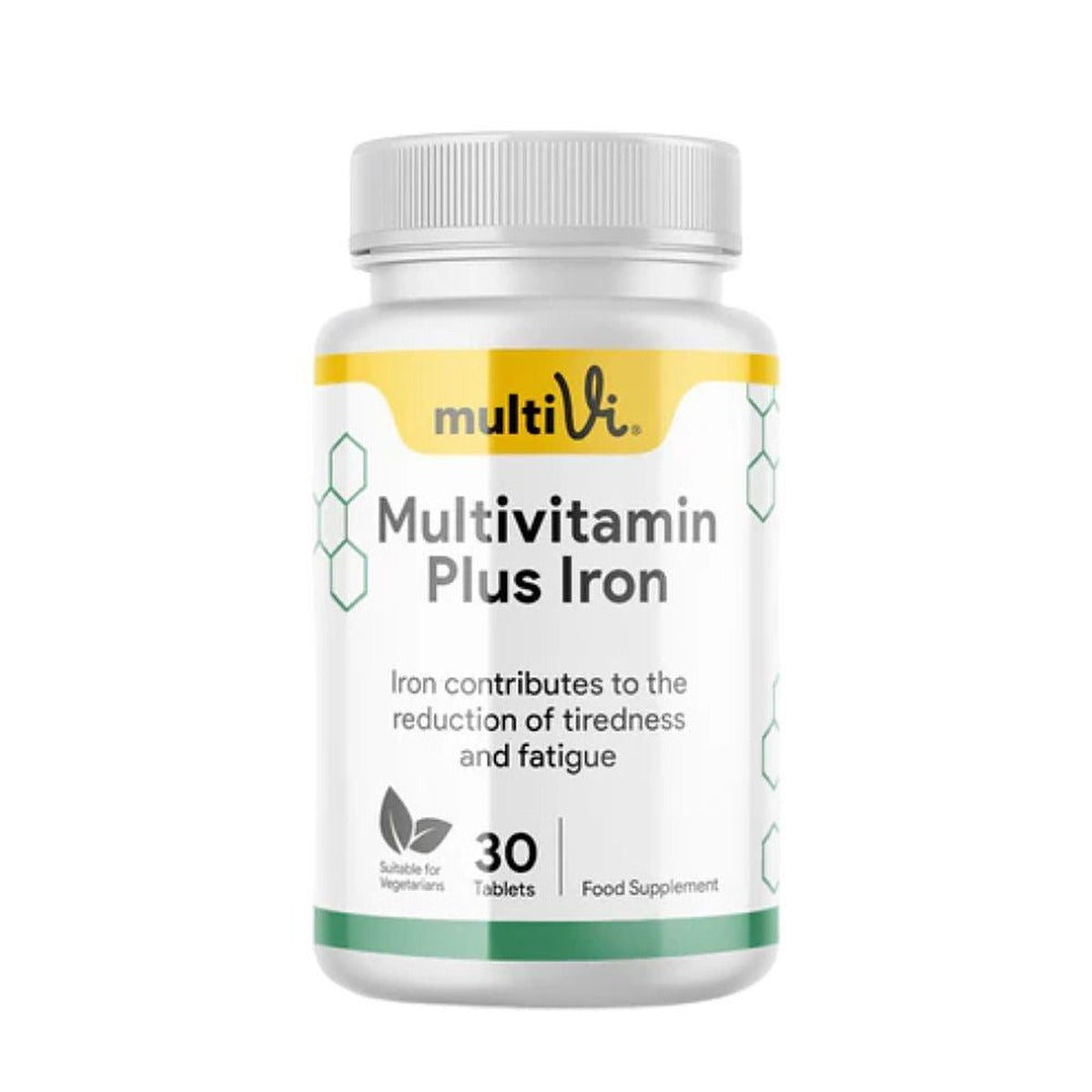 MultiVi Multivitamin & Iron Supplement 30 tablets