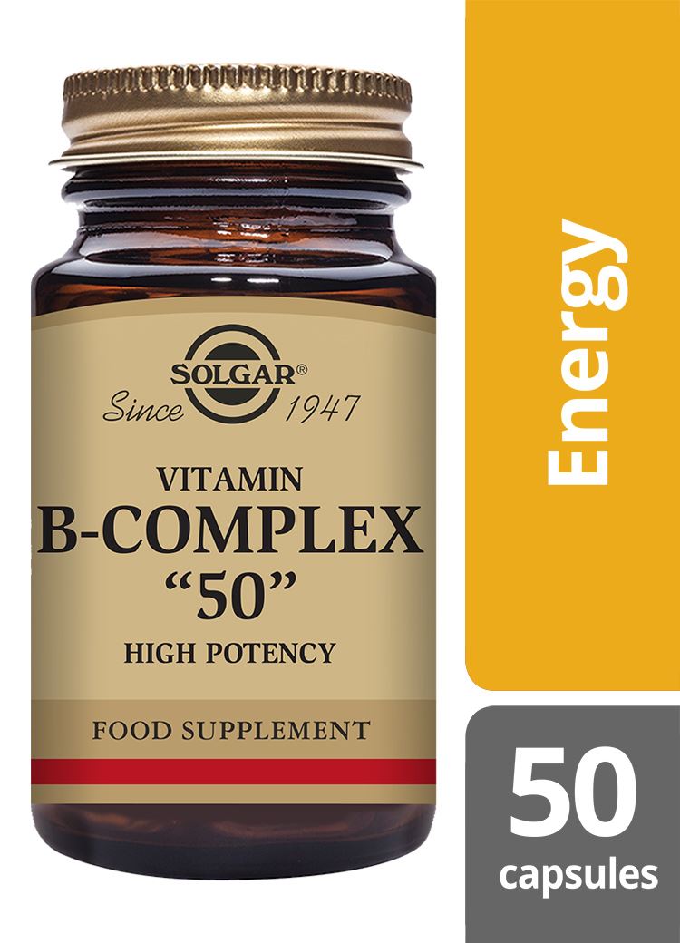 Solgar Vitamin B-Complex ''50'' High Potency - 50 Vegicaps