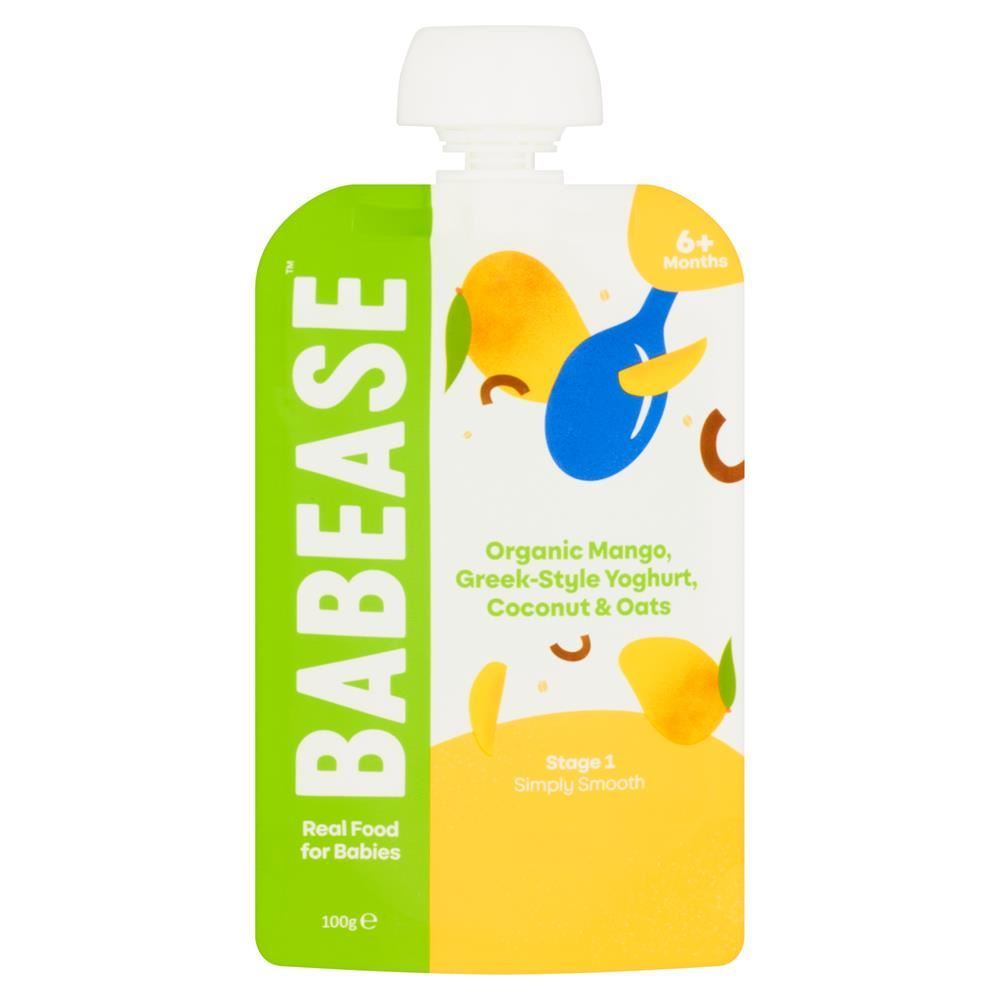 Babease Organic Greek-Style Yoghurt with Mango 100g - 8 Pack
