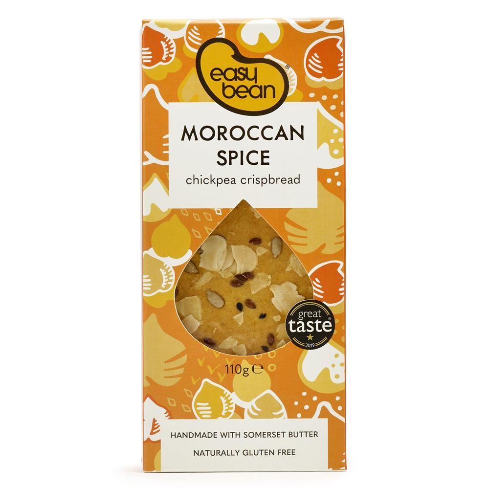 Easy Bean Moroccan Spice Chickpea Crispbread 110g - 8 Pack