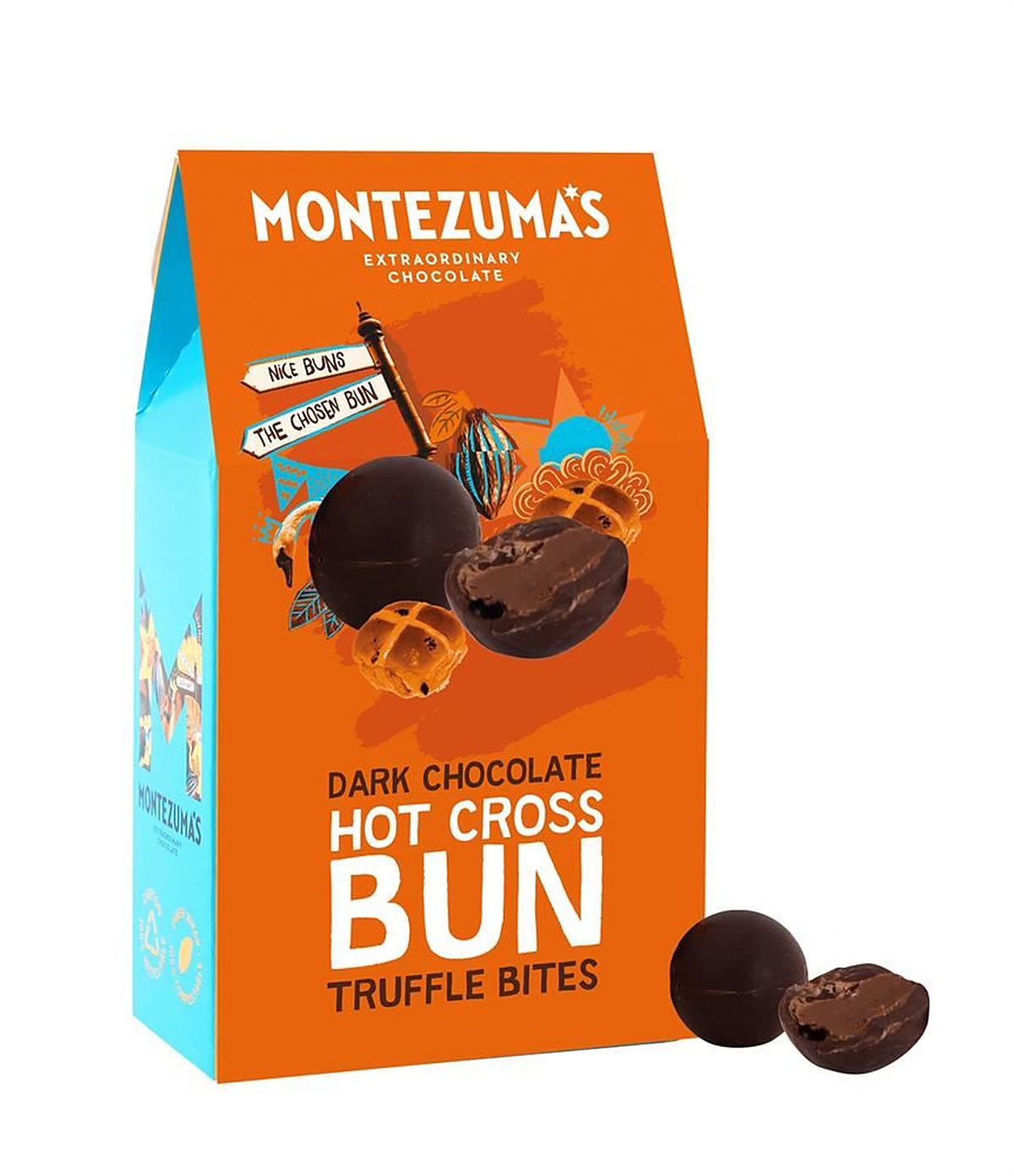 Montezumas Chocolate Hot Cross Bun Truffle Bites 120g