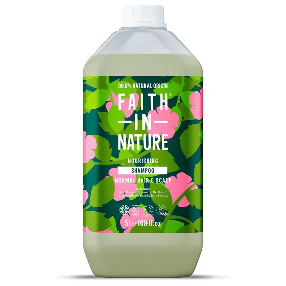 Faith in Nature Shampoo Wild Rose 5 Litre