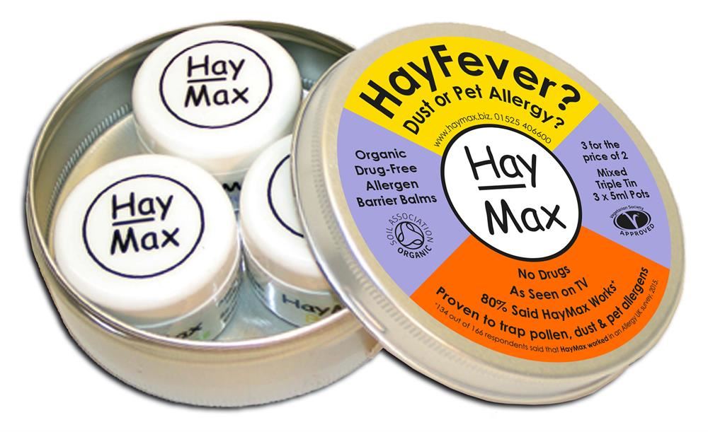 HayMax Mixed 3 for 2 Triple Saver Organic Allergen Barrier Balm 3 x 5ml