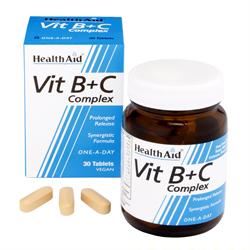 HealthAid Vit B+C Complex Prolonged Release 30 Tablets