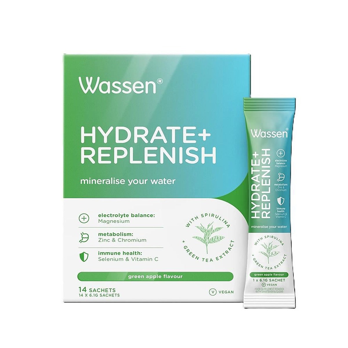 Wassen Hydrate & Replenish Powder Drink 14 sticks