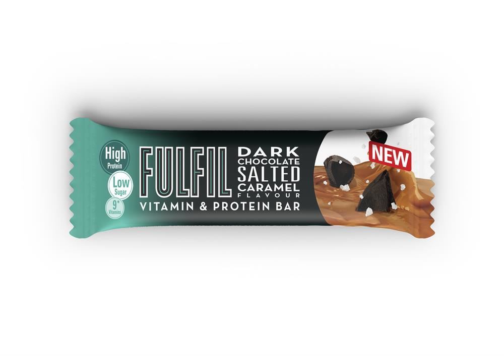 Fulfil Dark Salted Caramel Bar 55g - 15 Pack