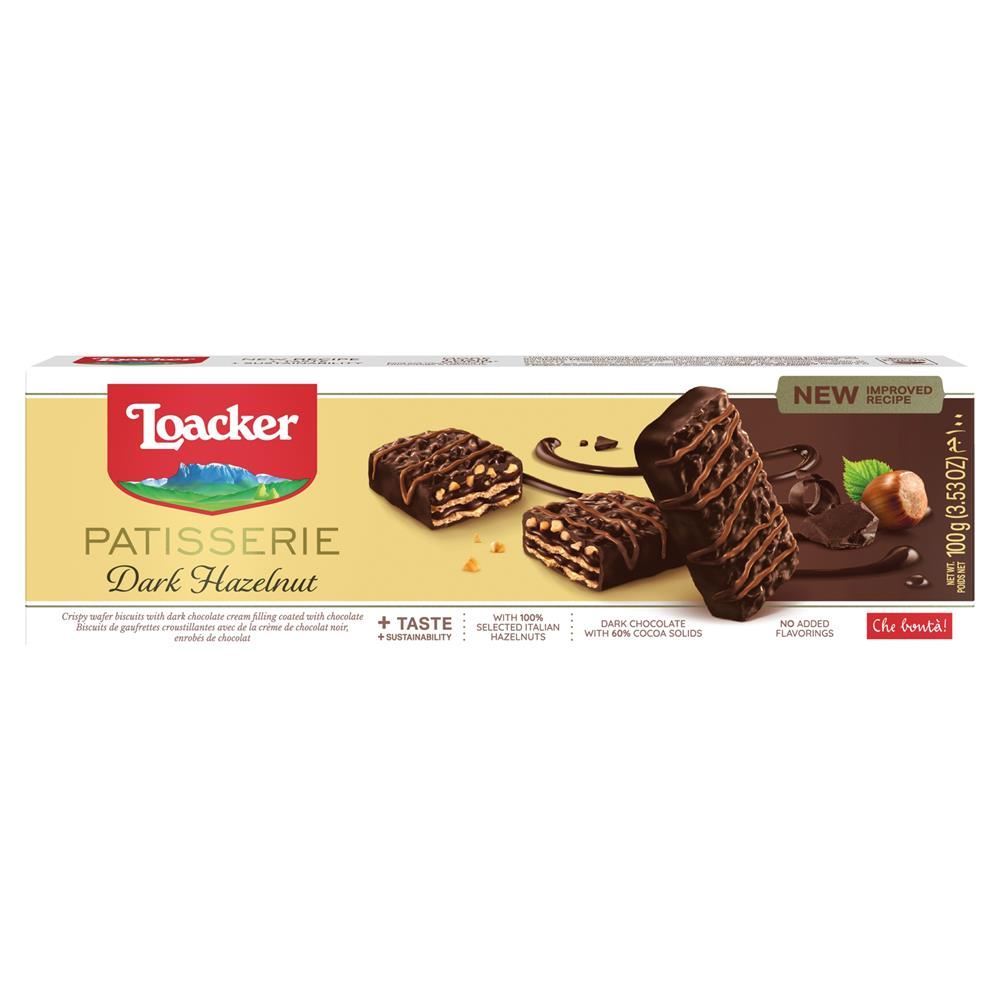 Loacker Gran Pasticceria Dark Hazelnut 100g - 6 Pack