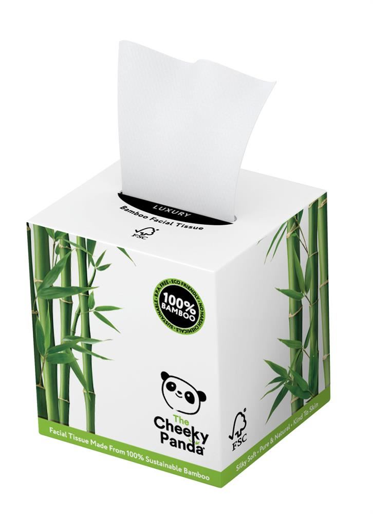 Cheeky Panda 100% Bamboo Facial Tissue Cube 3ply 56 Sheets
