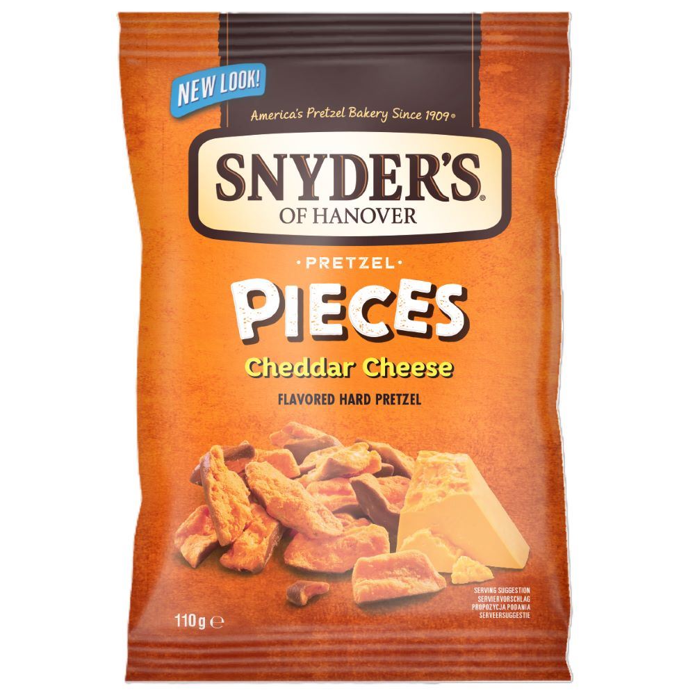 Snyders Pretzel Pieces Cheddar Cheese 110g - 10 Pack