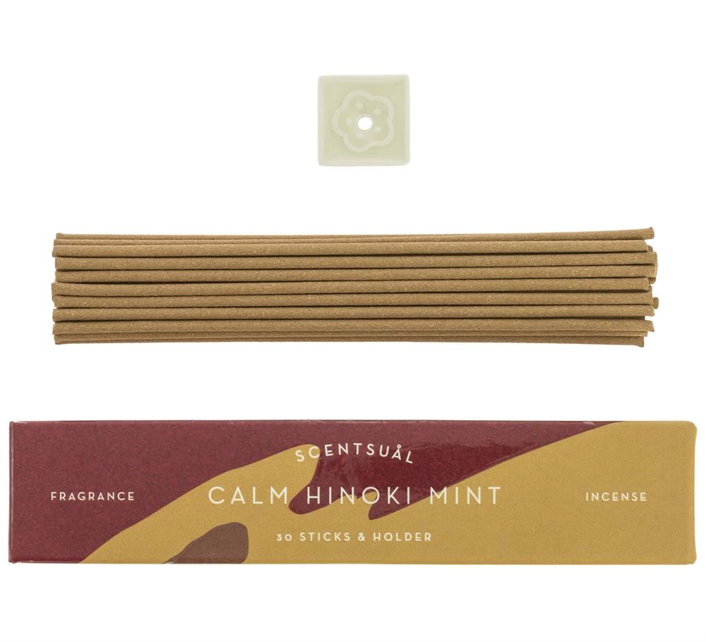 Nippon Kodo Scentsual Incense - Calm Hinoki Mint 30 Sticks - 12 Pack
