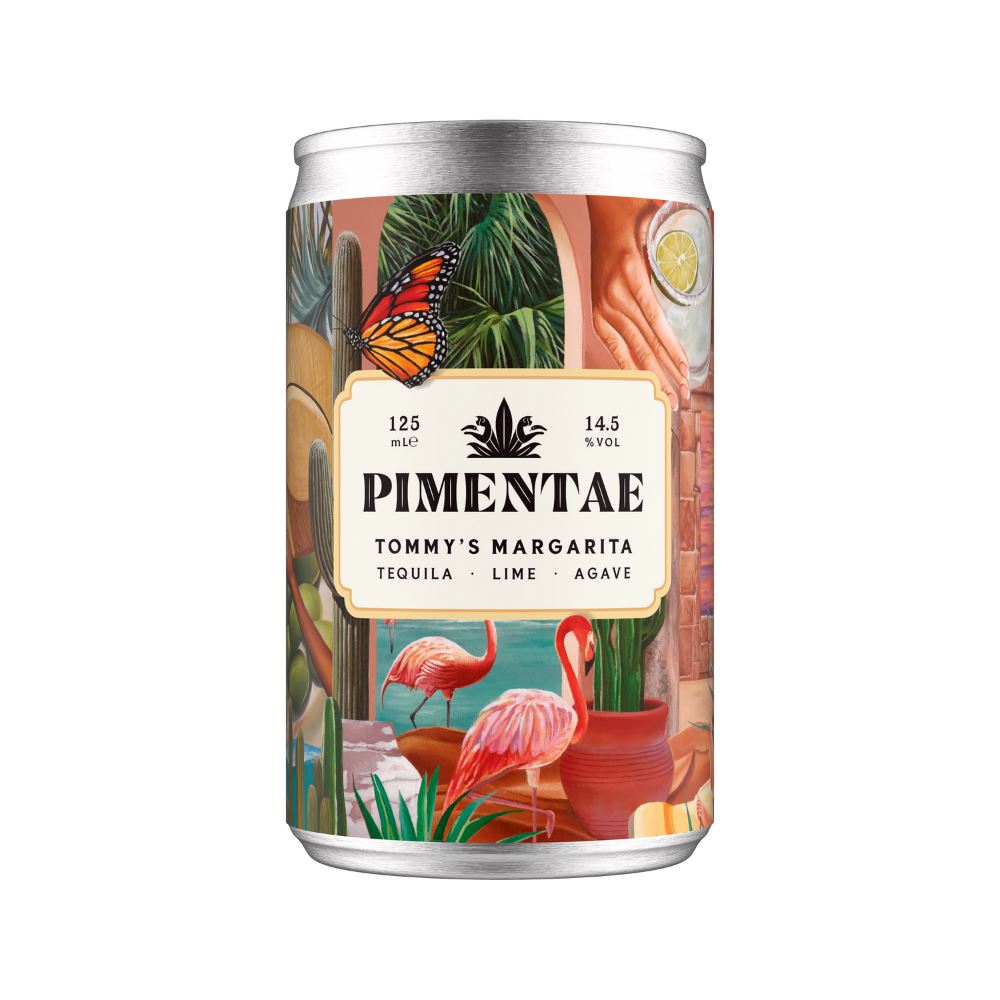 Pimentae Tommy's Tequila Margarita Cocktail 125ml - 12 Pack