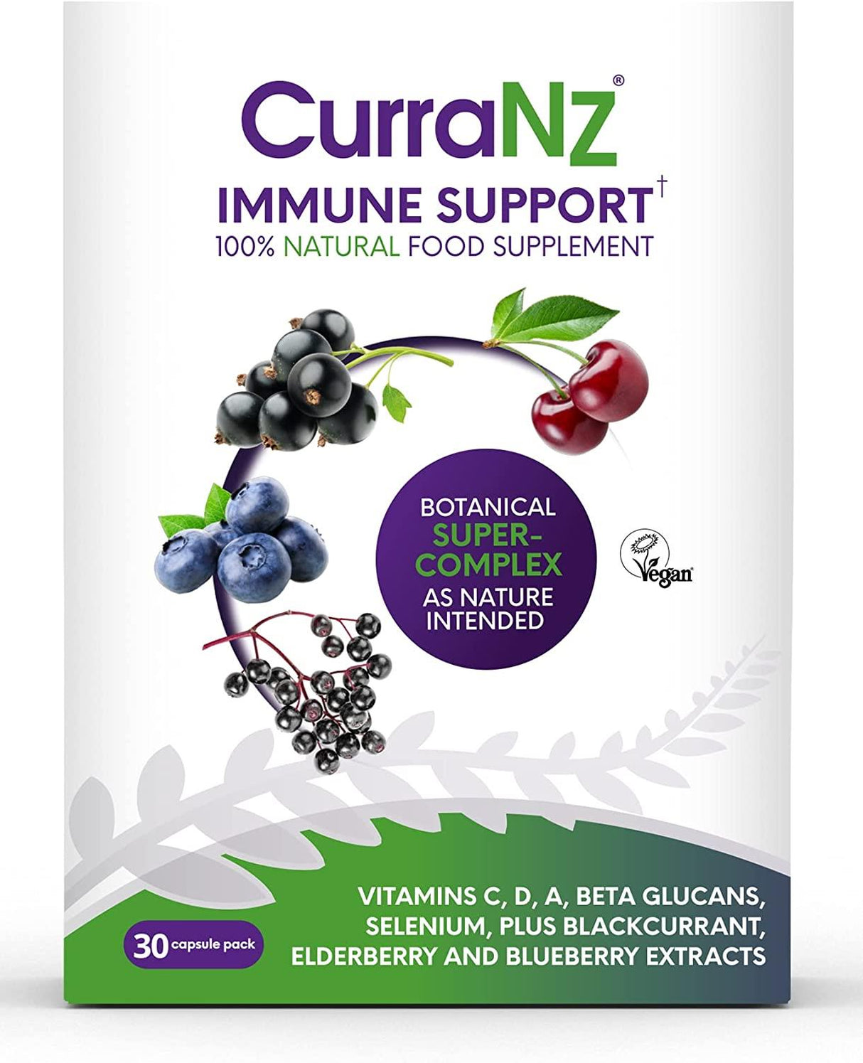 CurraNZ Natural New Zealand Immune Support 30 Capsules