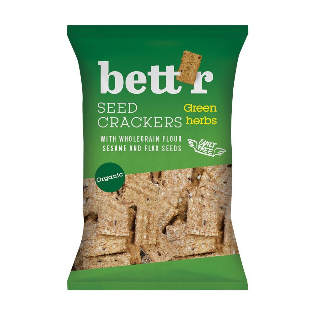 Bettr Wholegrain Crackers with Herbs 150g - 10 Pack