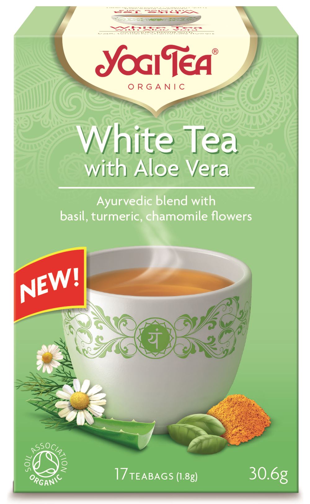 Yogi Tea White Tea Aloe Vera Organic 17 Bags